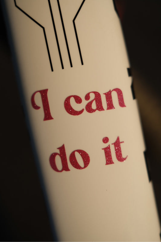 'I Can Do It' Sticker - Metallic Pink