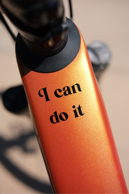 'I Can Do It' Sticker - Black